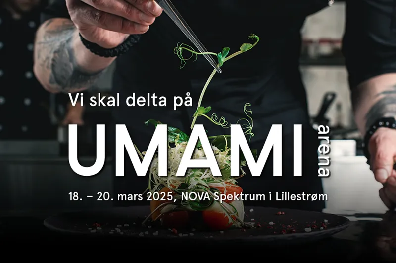 Vi skal delta på UMAMI 18. – 20. mars, Nova Spektrum i Lillestrøm.